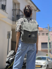 סטודנטס בינוני ירוק-אפור קורדרוי