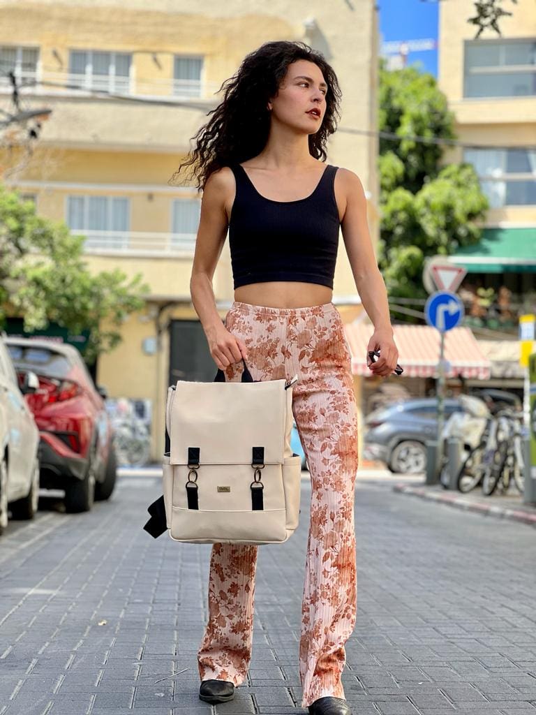 תיק גב Unicorn שמנת דמוי עור