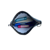 קלמר חדש (קלאץ' קטן) כחול אפור קורדרוי