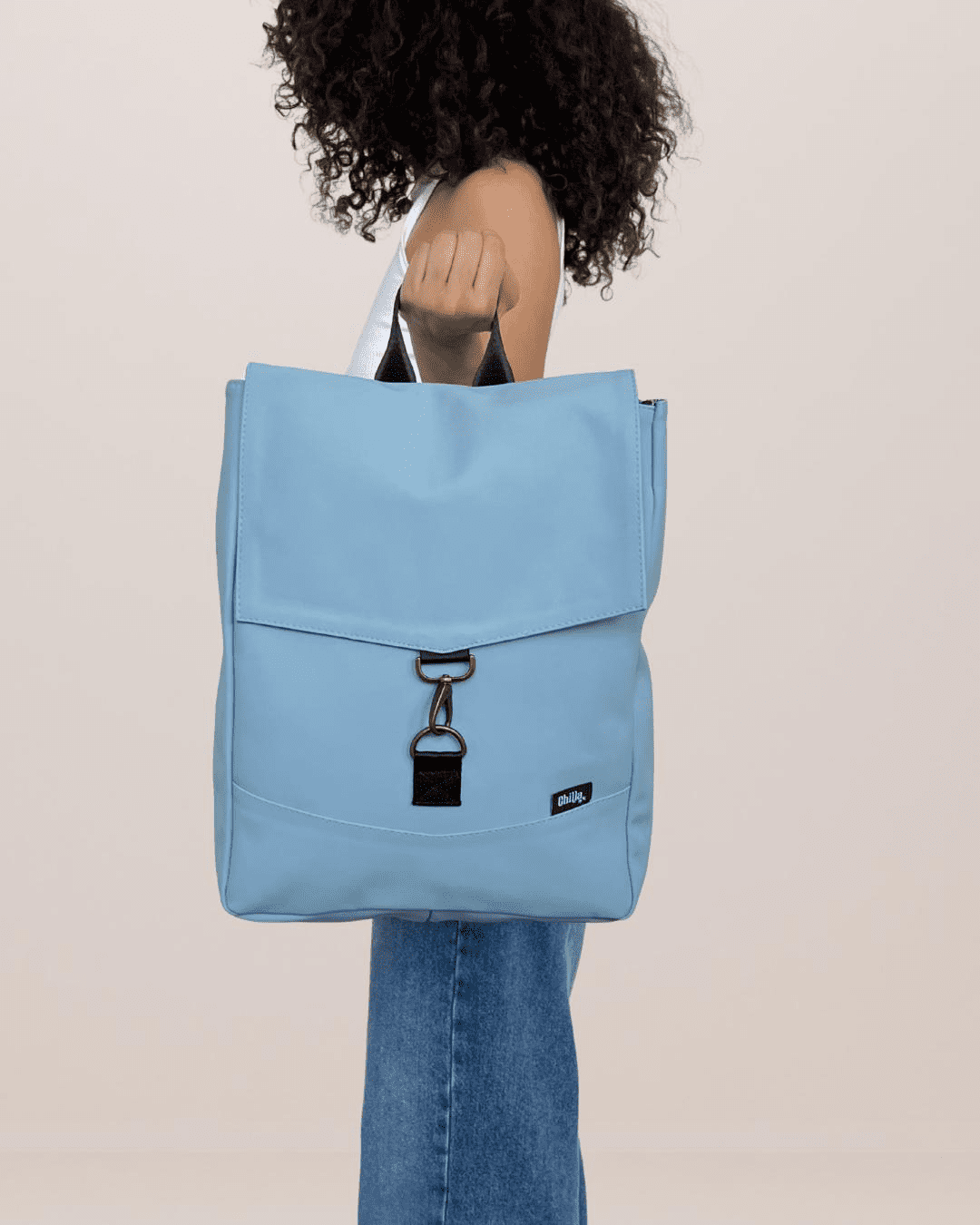 תיק גב סטודנטס בינוני תכלת פסטל