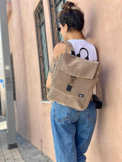 מיני סטודנטס חום דמוי זמש