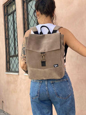 מיני סטודנטס חום דמוי זמש