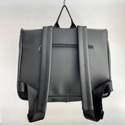 תיק גב/צד Jaffa גדול שחור דמוי עור מט