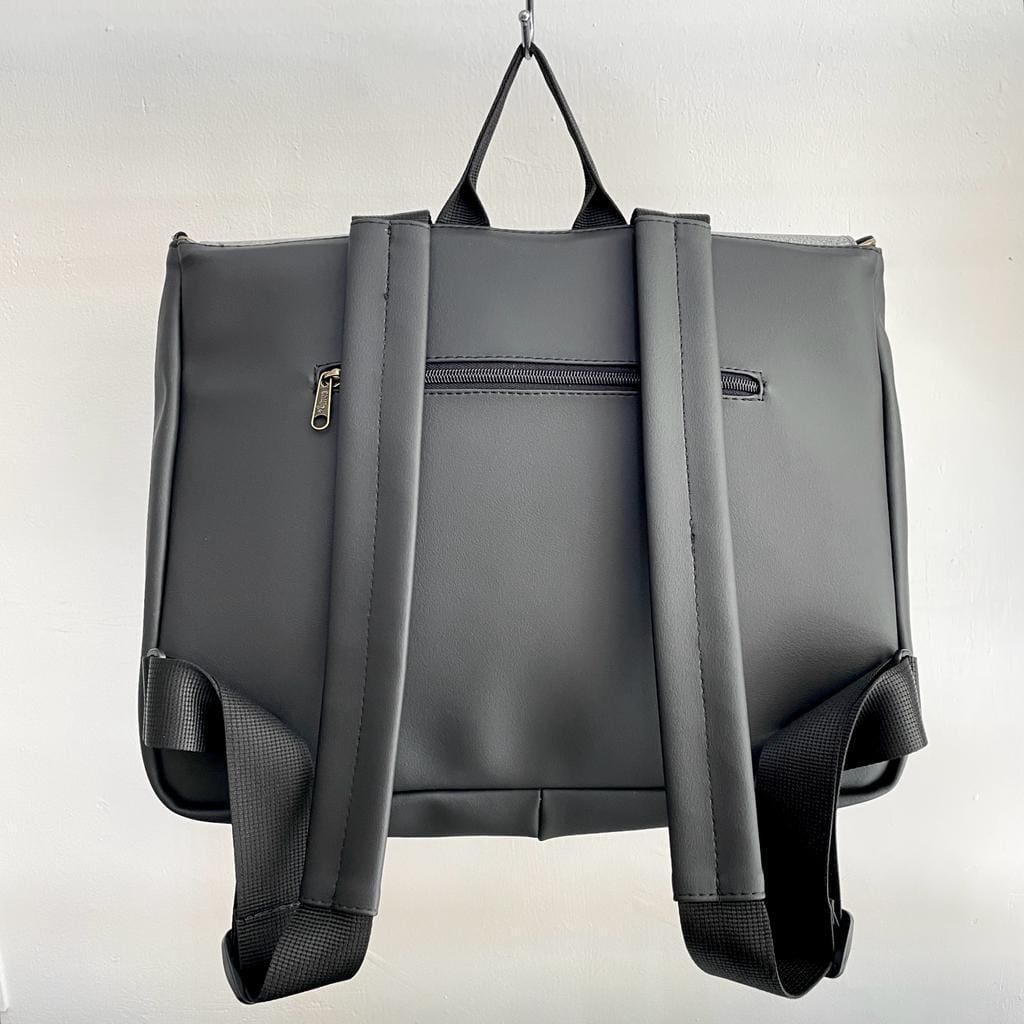 תיק גב/צד Jaffa גדול שחור עיטורים