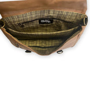 תיק גב/צד Jaffa גדול חום אדמה