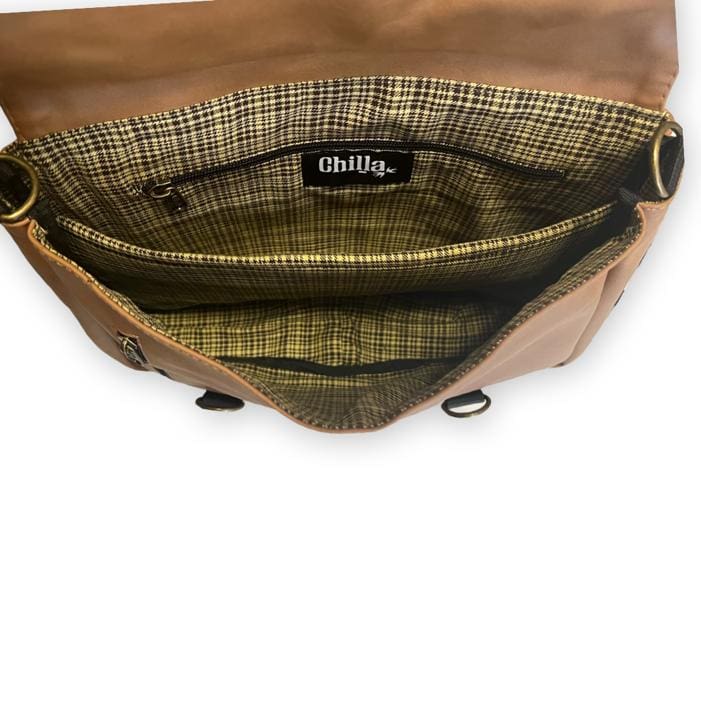 תיק גב/צד Jaffa גדול תכלת נובוק