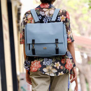 תיק גב/צד Jaffa גדול תכלת נובוק