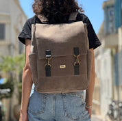 תיק גב Unicorn חום דמוי זמש