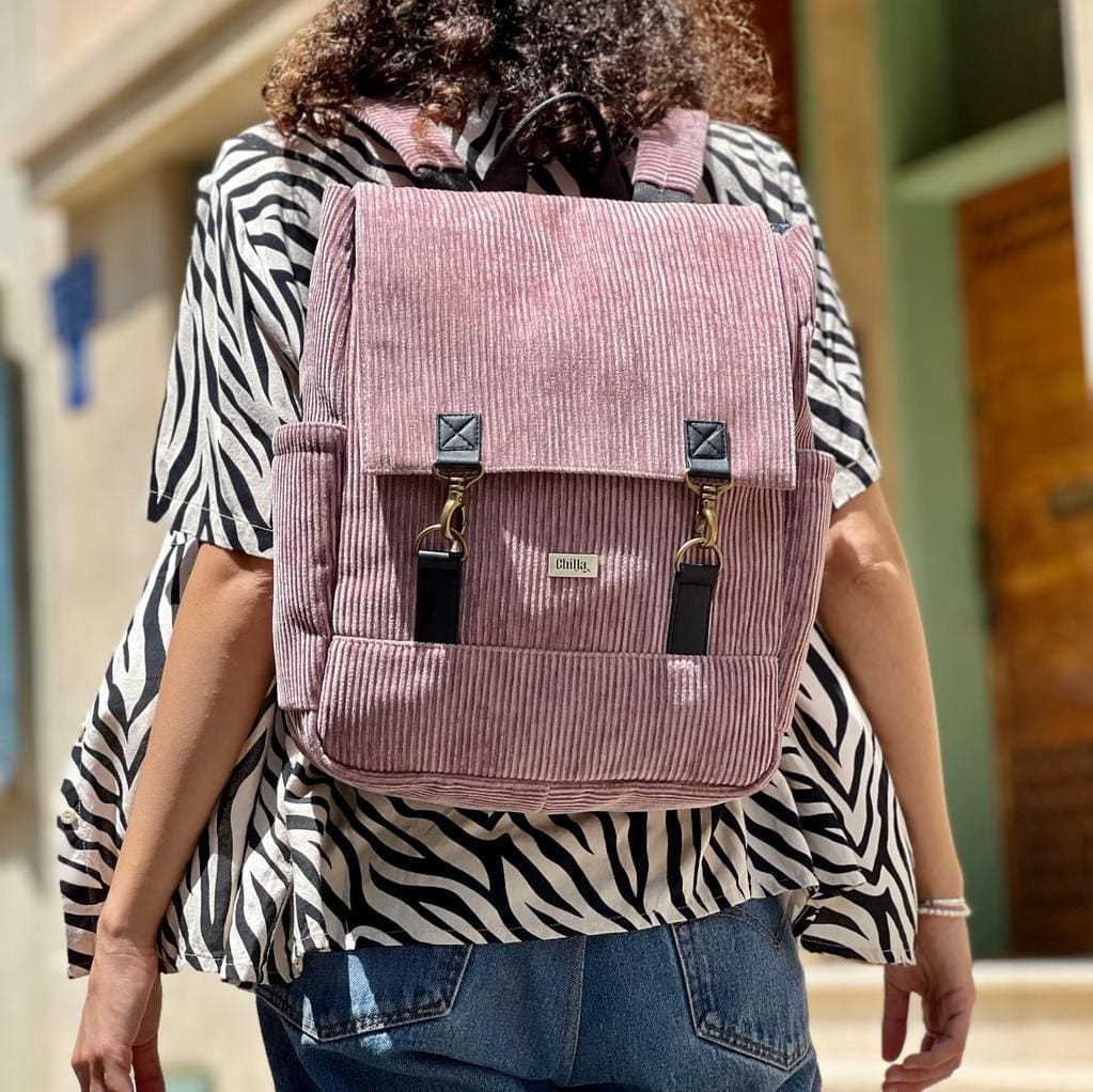 תיק גב Unicorn קורדרוי ורוד עתיק