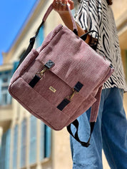 תיק גב Unicorn קורדרוי ורוד עתיק