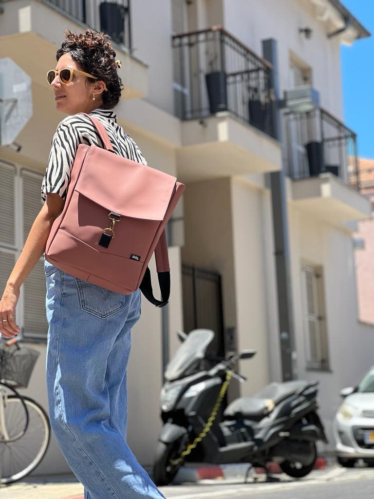 סטודנטס בינוני ורוד עתיק דמוי עור