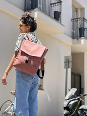 סטודנטס בינוני ורוד עתיק דמוי עור