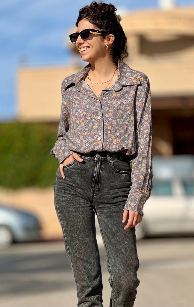 חולצה מכופתרת forever ויסקוזה