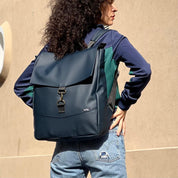 תיק גב סטודנטס גדול כחול כהה כהה