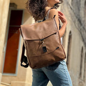 תיק גב סטודנטס גדול קאמל רטרו