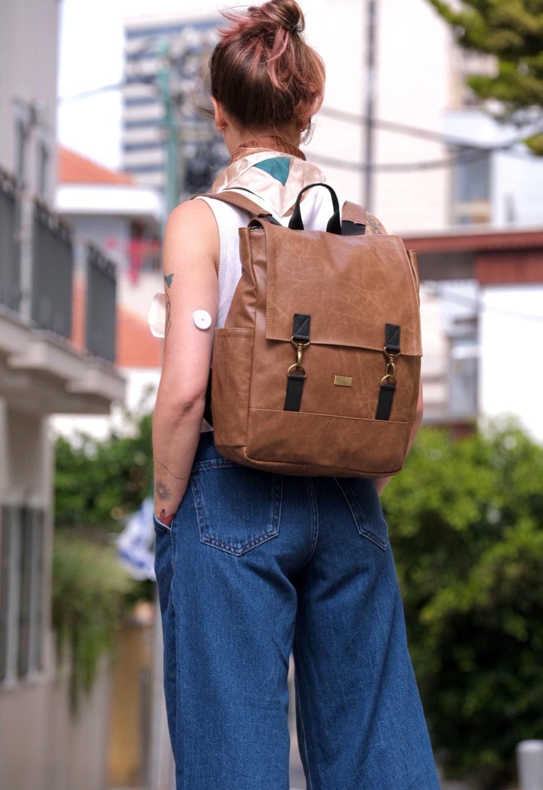 תיק גב Unicorn קאמל רטרו