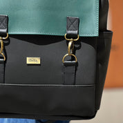 תיק גב Unicorn ירוק-שחור דמוי עור