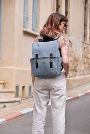 תיק גב Unicorn תכלת אפור טקסטורה