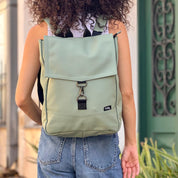 תיק גב סטודנטס בינוני ירוק תפוח פסטלי