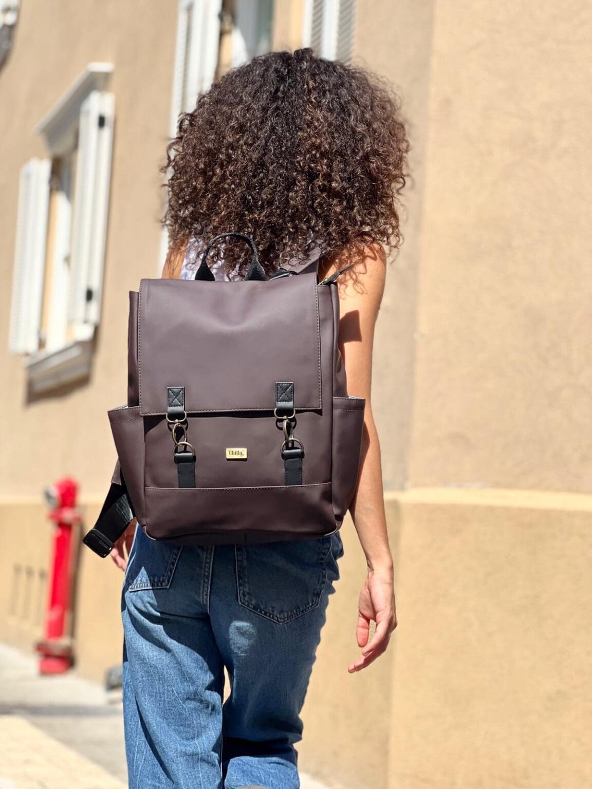 תיק גב Unicorn חום שוקולד