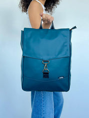 תיק גב סטודנטס בינוני ירוק בקבוק כהה