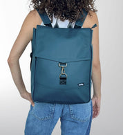 תיק גב סטודנטס בינוני ירוק בקבוק כהה