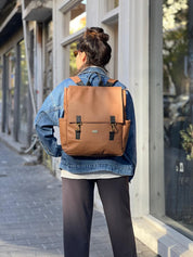 תיק גב Unicorn גדול קאמל