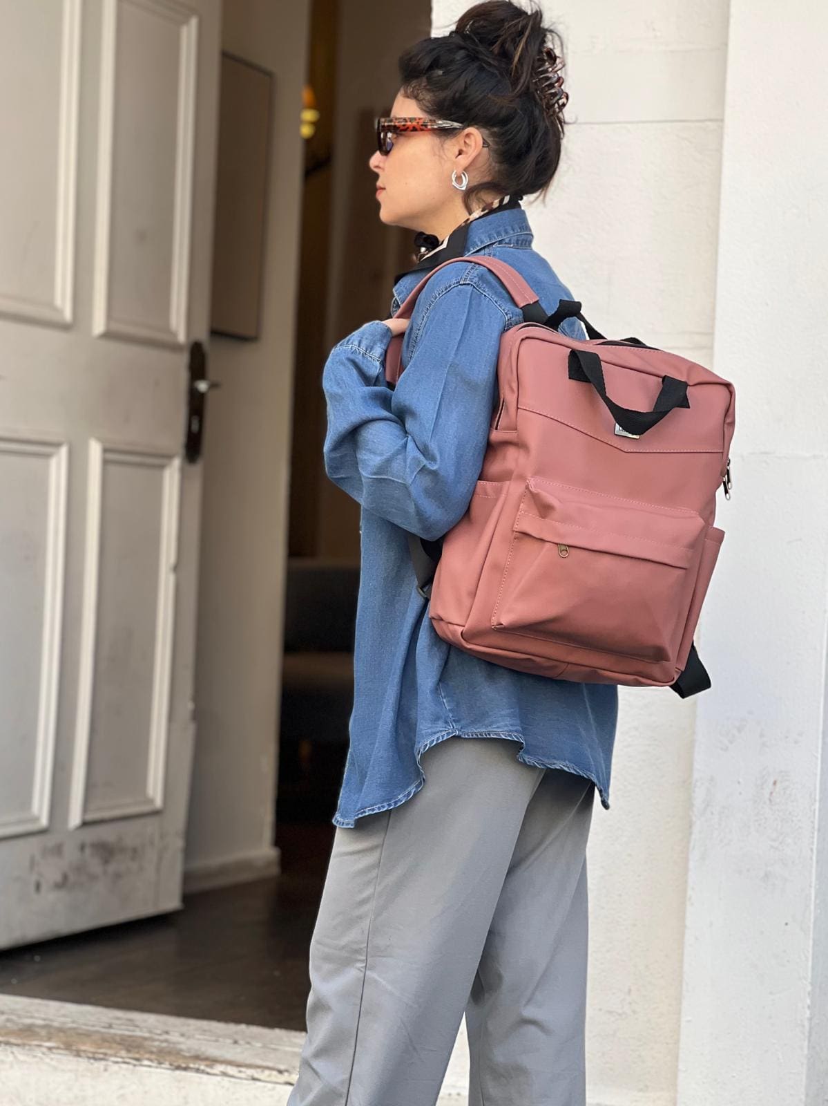 תיק NOAH ורוד עתיק