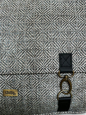 תיק גב/צד Jaffa גדול אפור טוויד