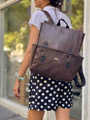 תיק גב Unicorn גדול חום רטרו *הזמנה מוקדמת! יחזור למלאי ב1.12