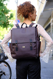 תיק גב Unicorn גדול חום שוקולד