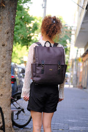 תיק גב Unicorn גדול חום שוקולד