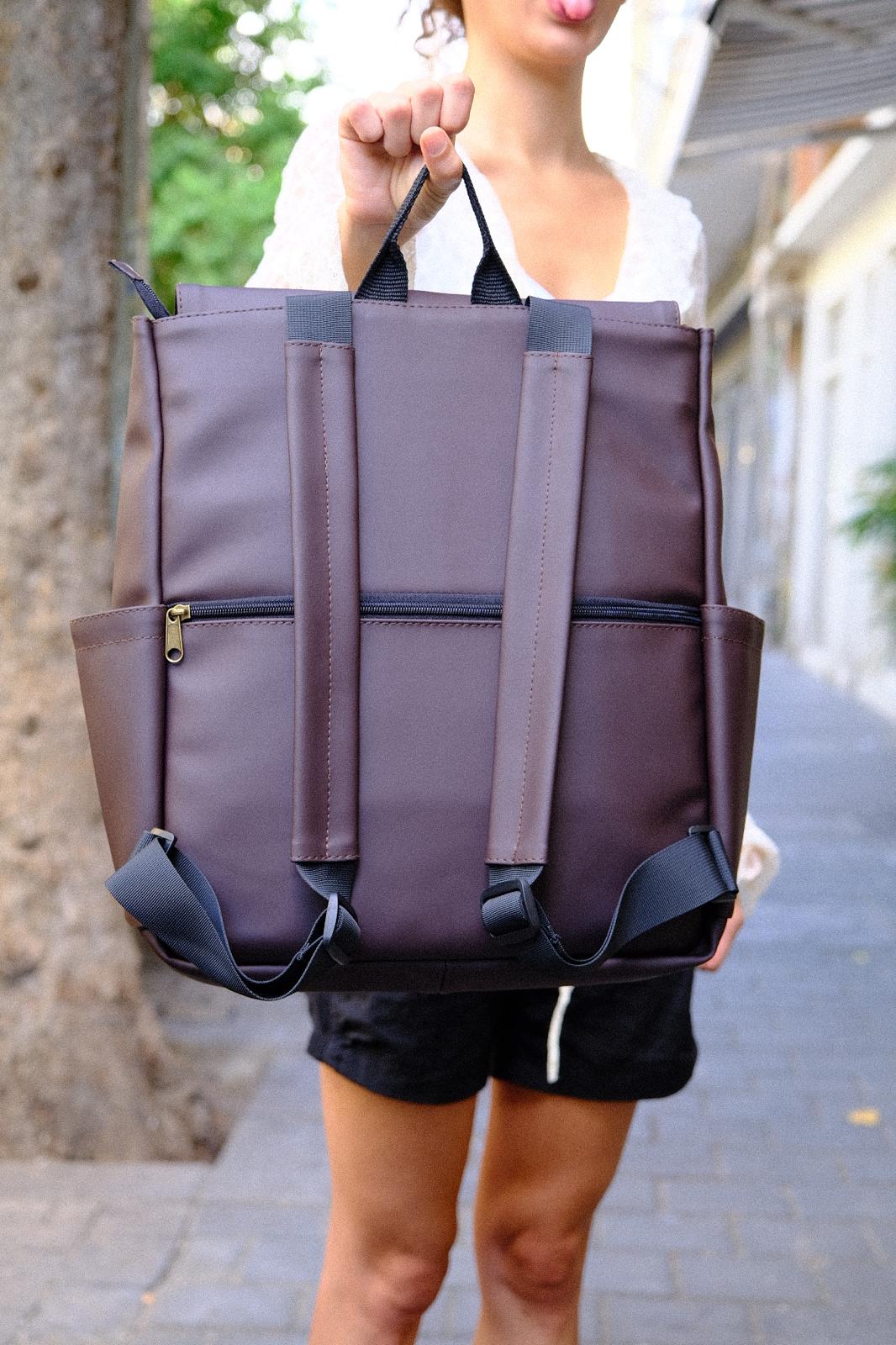 תיק גב Unicorn גדול חום שוקולד