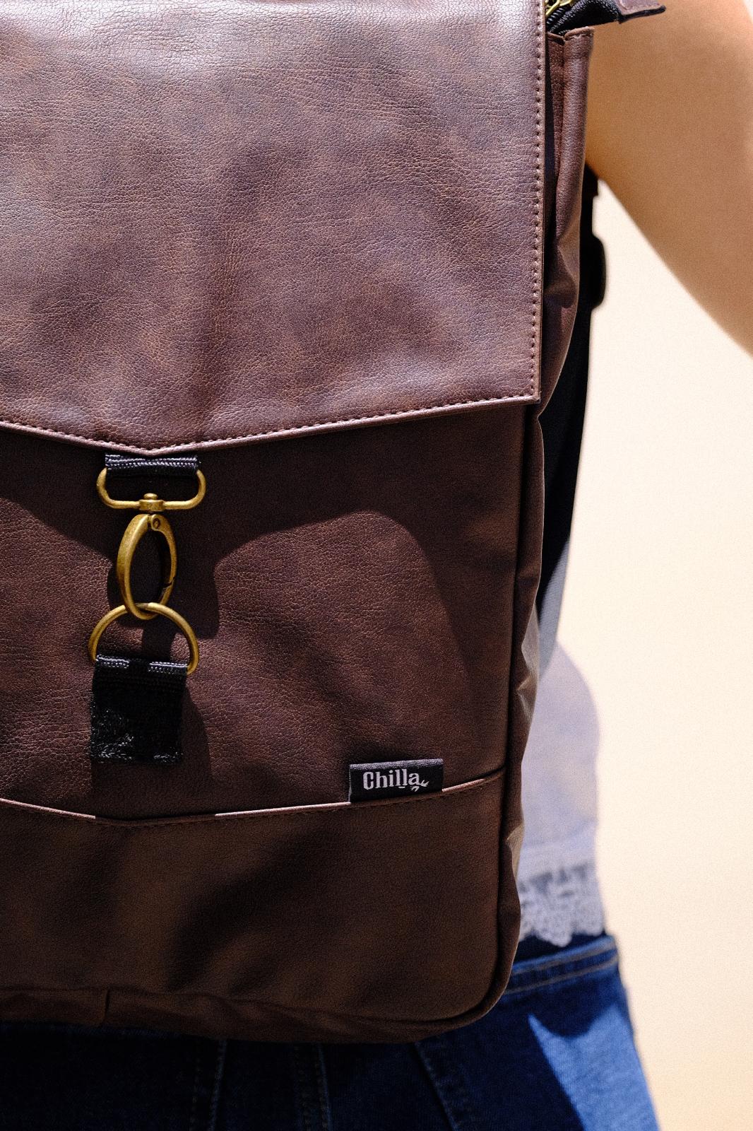 תיק גב מיני סטודנטס חום דמוי עור