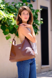 תיק צד Renée חום אדמה