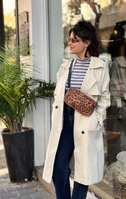 פאוץ' 'לורנס' מנומר דמוי זמש