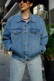Chilla Denim ג'קט ג׳ינס בהיר