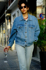 Chilla Denim ג'קט ג׳ינס בהיר