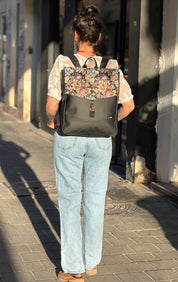תיק גב סטודנטס גדול Flowery