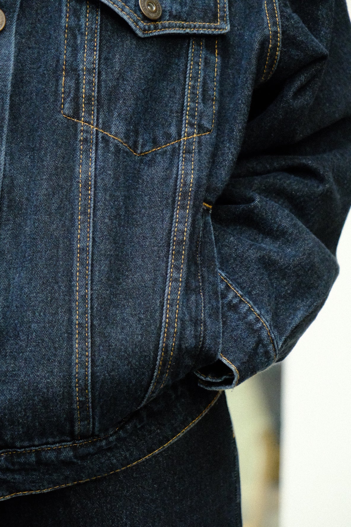 Chilla Denim ג'קט ג׳ינס כהה