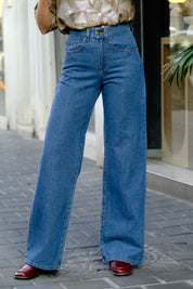 Chilla Denim ג'ינס ארוך Light Blue Wide Leg