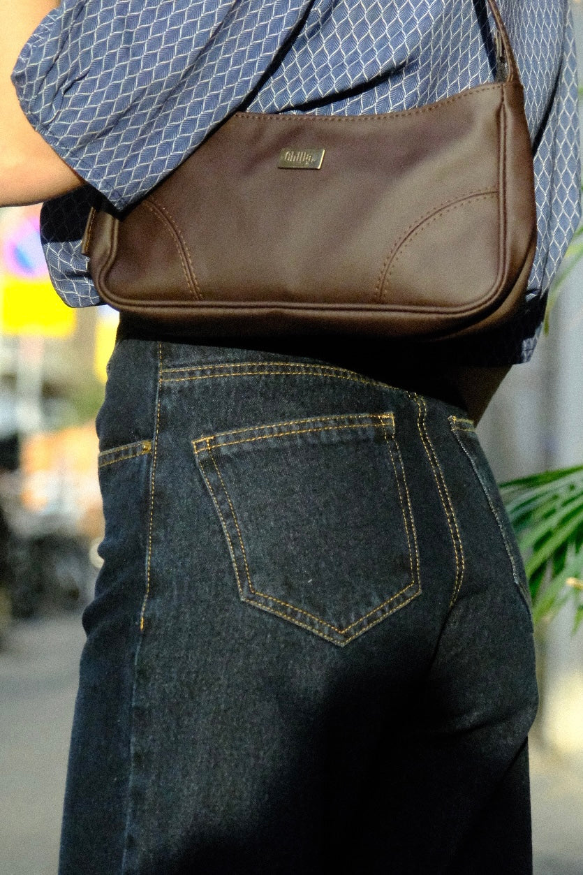 Chilla Denim ג'ינס ארוך Dark Blue Wide Leg