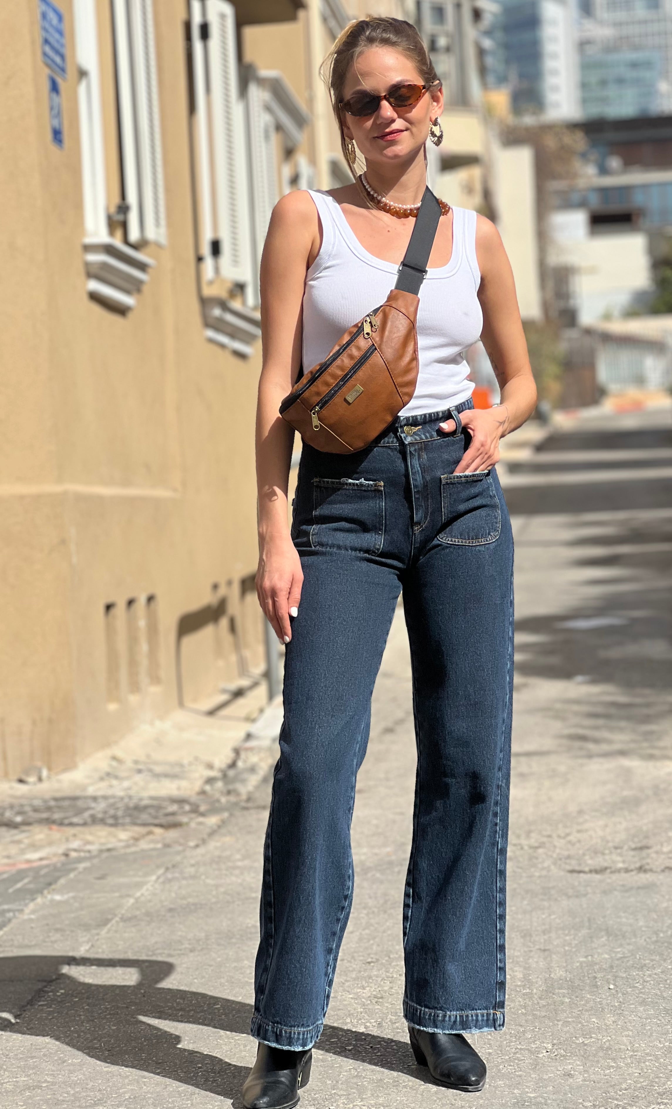 פאוץ' רוני גדול קאמל רטרו