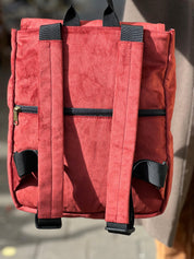 תיק גב מיני סטודנטס בורדו קטיפה