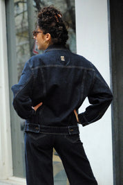 Chilla Denim ג'קט ג׳ינס כהה