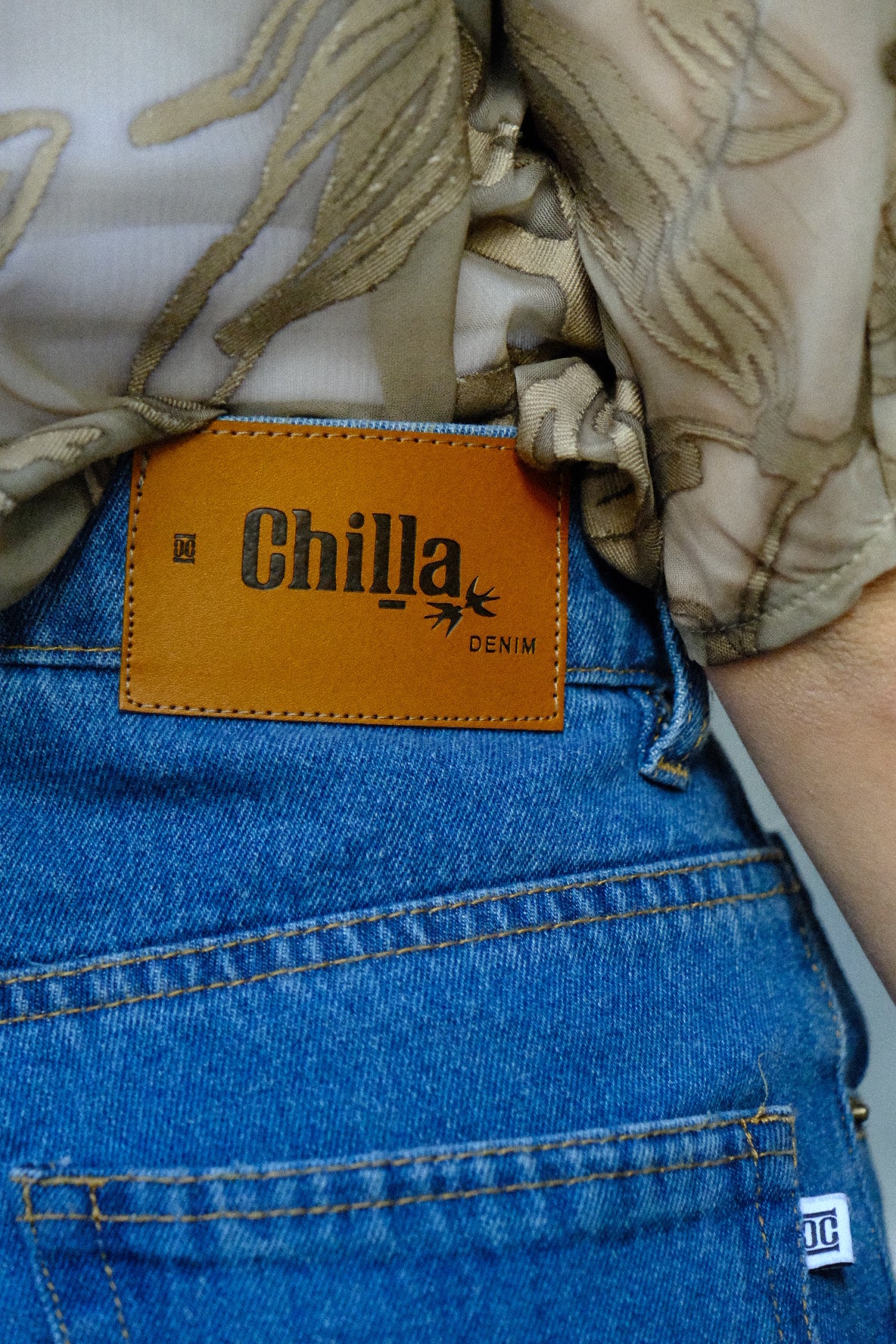 Chilla Denim ג'ינס ארוך Light Blue Wide Leg