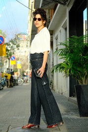 Chilla Denim ג'ינס ארוך Dark Blue Wide Leg