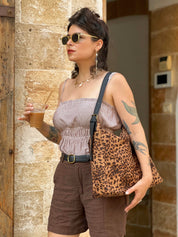 תיק צד Renée מנומר