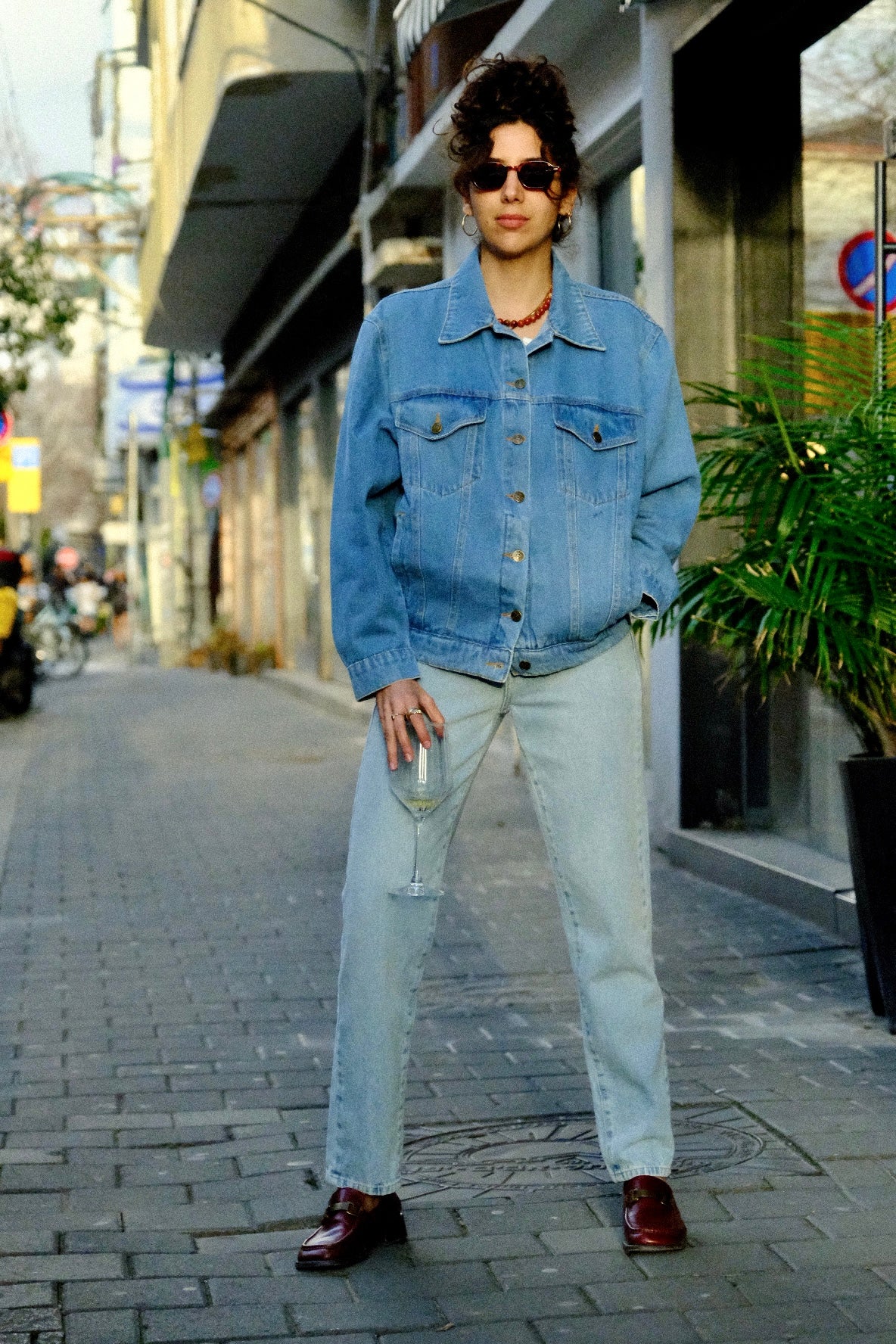 Chilla Denim ג'קט ג׳ינס בהיר