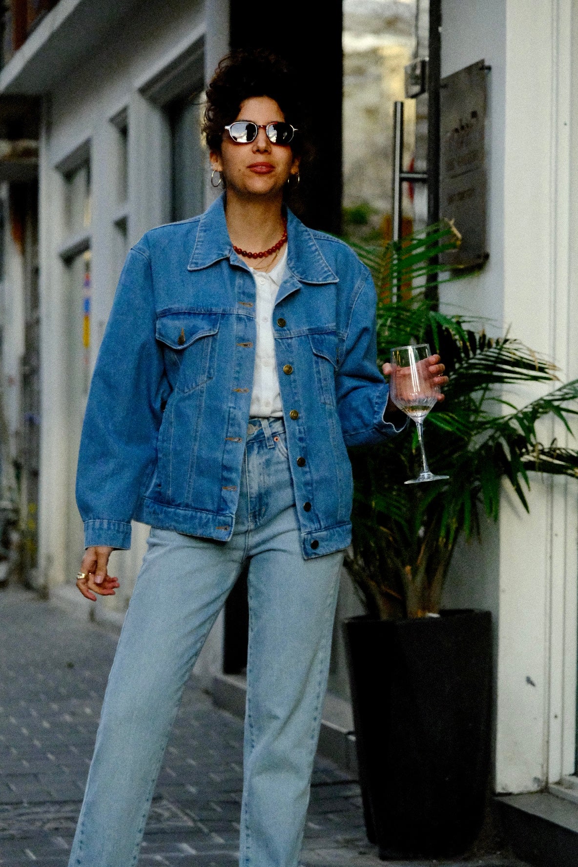 Chilla Denim ג'קט ג׳ינס בהיר